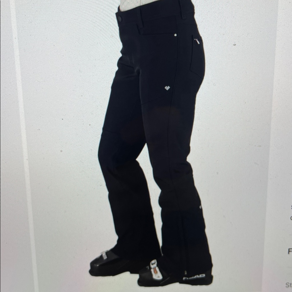Obermeyer Women's sz 10 Glyph Tech Softshell Ski Snow Pant in Black
